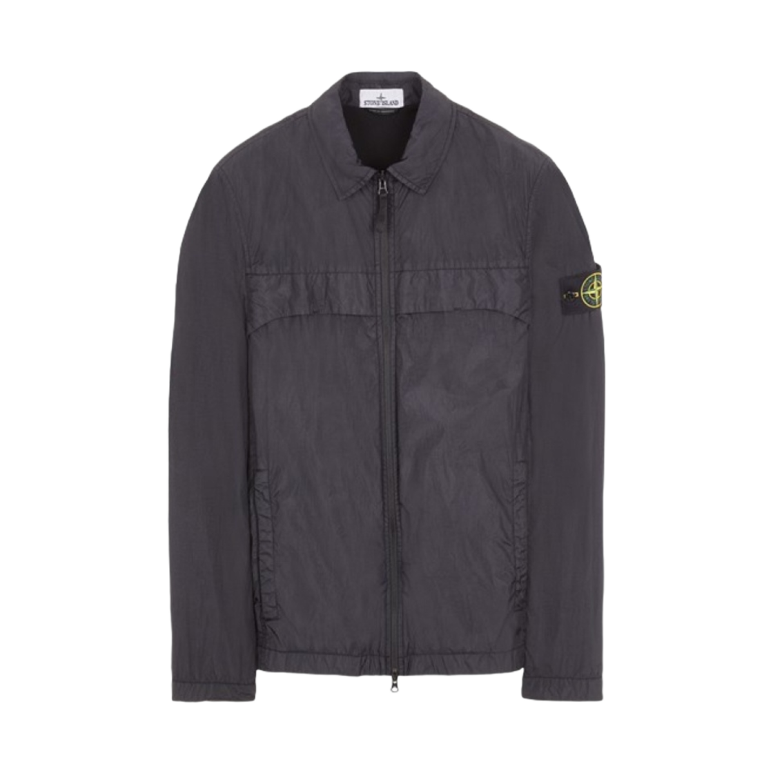 스톤 아일랜드 가먼트 다이드 크링클랩스 R-나일론 오버셔츠 블랙 - 24SS(Stone Island Garment Dyed Crinkle Reps R-Nylon OverShirt Black - 24SS)