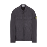Stone Island Garment Dyed Crinkle Reps R-Nylon OverShirt Black - 24SS