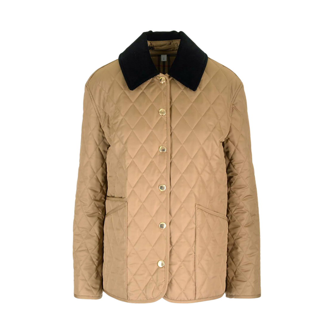 8078238 (W) Burberry Dranefeld Quilted Jacket Camel