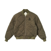 Palace London Diamond Bomber Jacket Olive - 21SS