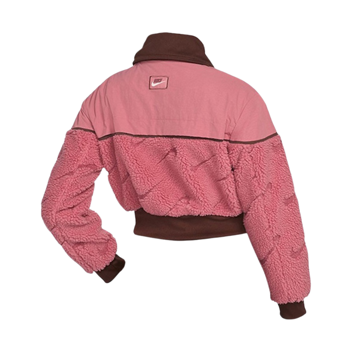 (W) 나이키 아이콘 클래쉬 플리스 자켓 아키오 핑크 - 아시아((W) Nike Icon Clash Fleece Jacket Archaeo Pink - Asia) - 2