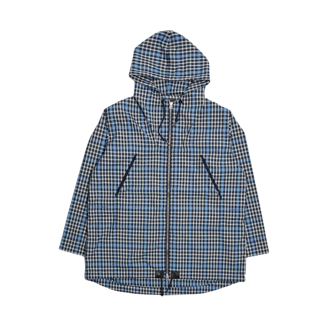 NCOS-SS23-OW-4 Nigel Cabourn Zip Smock Navy Check