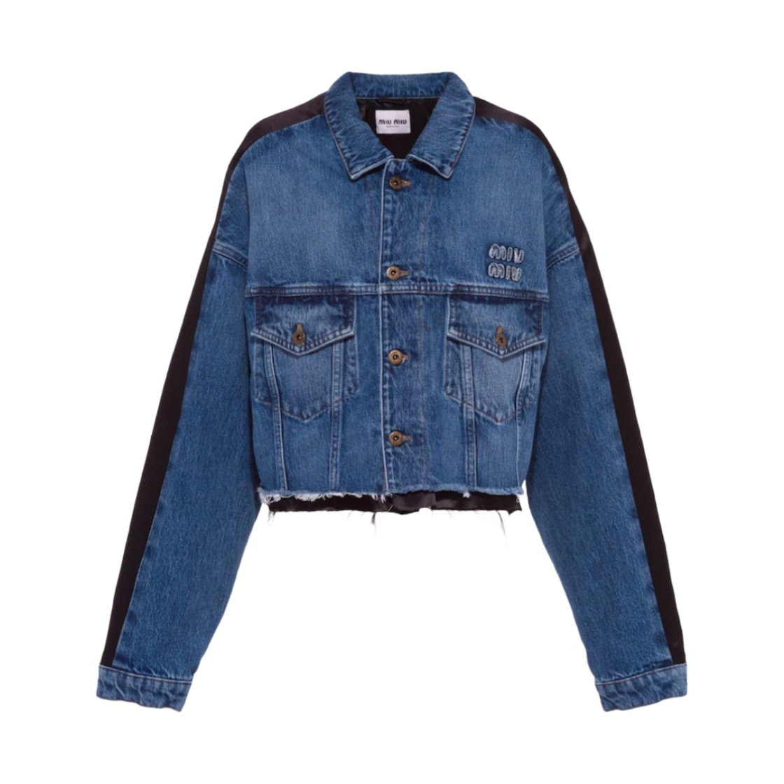 (W) 미우 미우 데님 블루종 블루