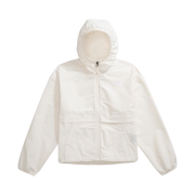(W) The North Face Easy Wind Full-Zip Jacket White Dune