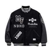 Neighborhood x Major Force Stadium Jacket Black