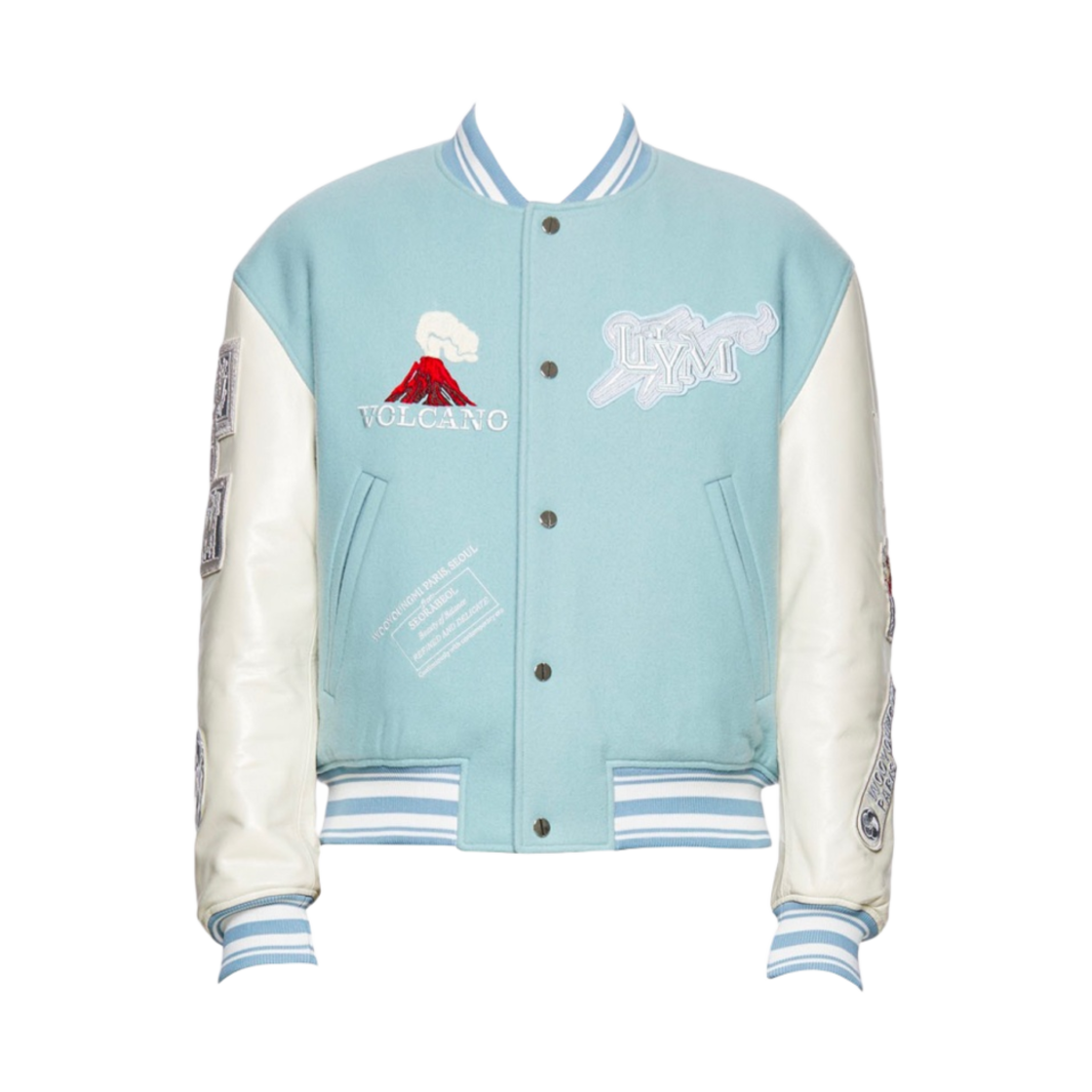 우영미 볼케이노 바시티 자켓 민트 - 23FW