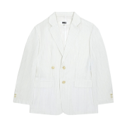 (W) MM6 Maison Margiela Single Breasted Suit Jacket White