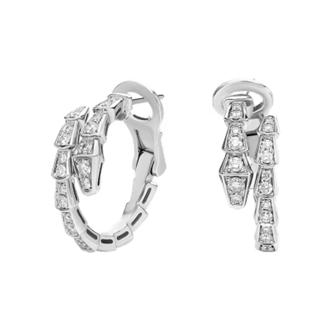 불가리 세르펜티 바이퍼 이어링 화이트 골드 다이아몬드(Bulgari Serpenti Viper Earrings White Gold Diamonds)