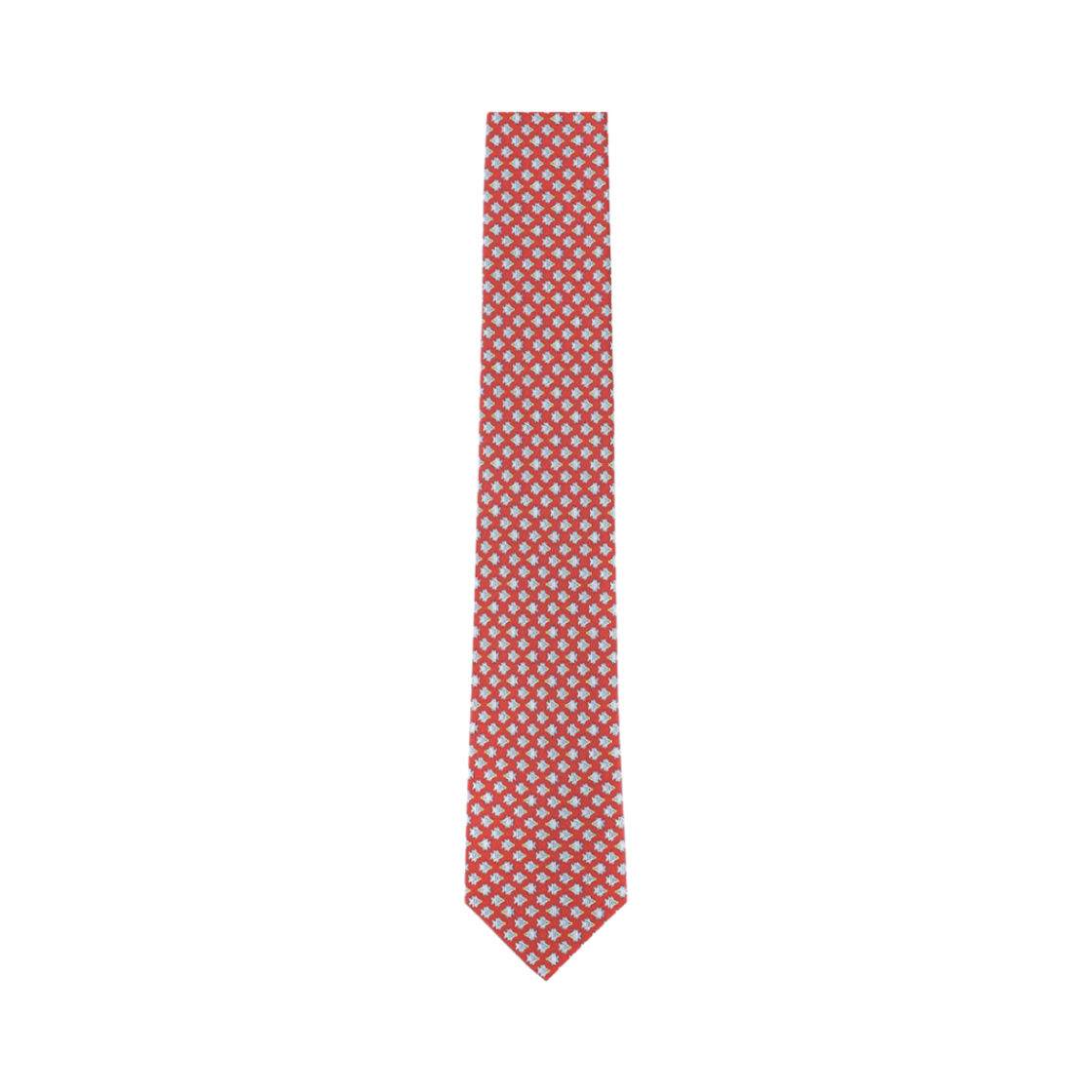 350876-761824 Ferragamo Gancini Silk Tie Red