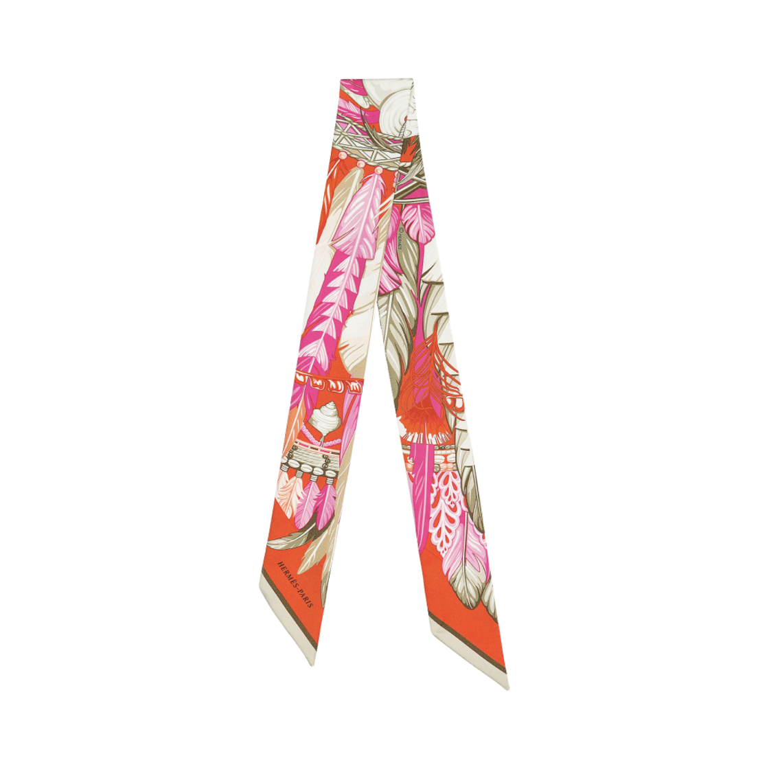 (W) 에르메스 단스 패시픽 트윌리 오랑쥬 후씨아 카키((W) Hermes Danse Pacifique Twilly Orange Fuchsia Kaki) - 1