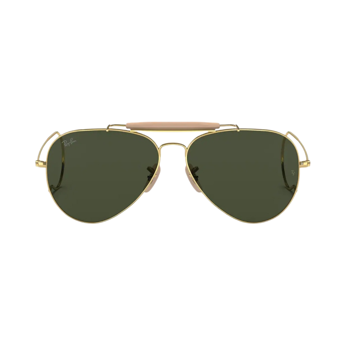 레이밴 아웃도어스맨 폴리쉬드 골드 프레임 그린 클래식 G-15 렌즈(Ray-Ban Outdoorsman Polished Gold Frame Green Classic G-15 Lenses) - 1