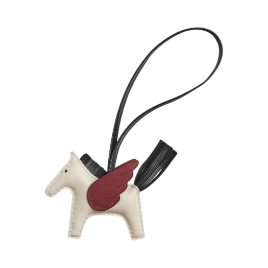 Hermes Rodeo Pegase PM Charm Milo Swift & Craie Noir Rouge H