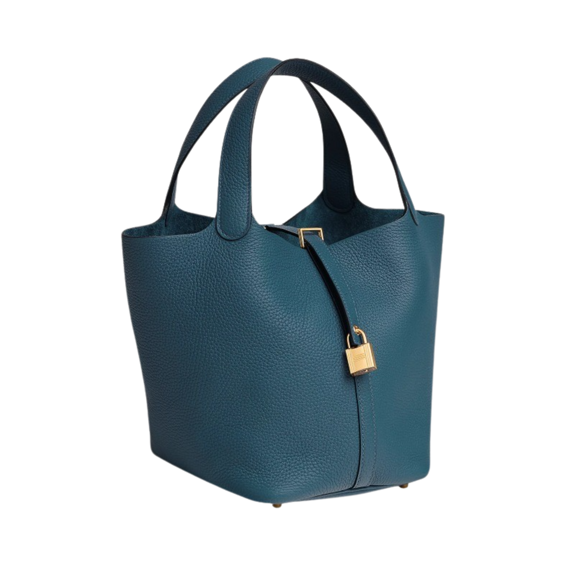 에르메스 피코탄 락 22 백 클레망스 & 골드 하드웨어 블루 드 프뤼스(Hermes Picotin Lock 22 Bag Clemence & Gold Bleu de Prusse) - 2
