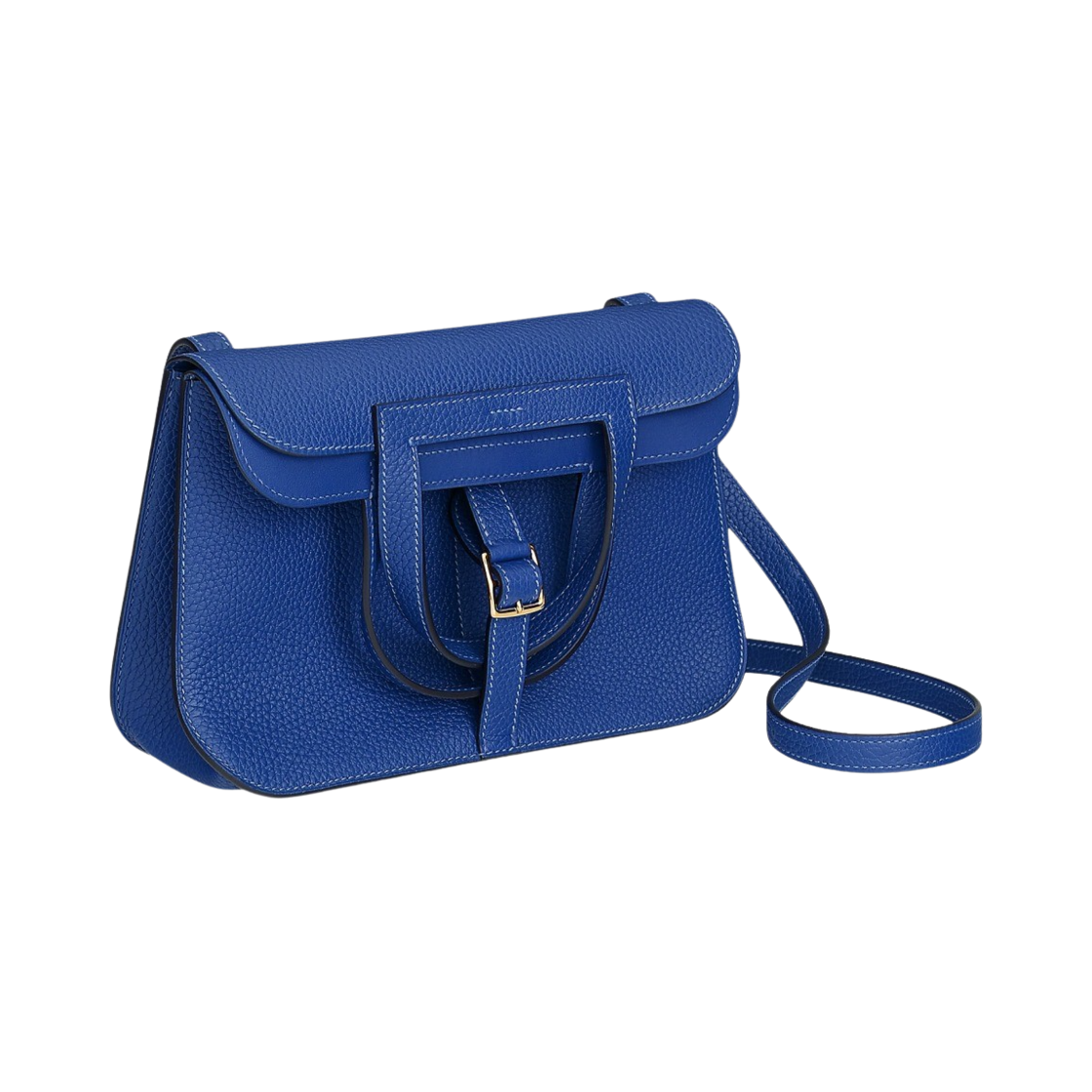 에르메스 할잔 25 백 클레망스 & 골드 하드웨어 블루 로아얄(Hermes Halzan 25 Bag Clemence & Gold Bleu Royal) - 2