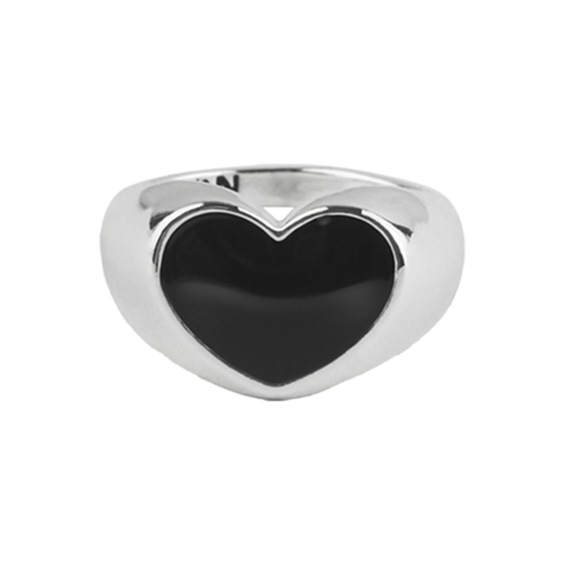 논논 블랙 러브 링 실버925(Nonenon Black Love Ring Silver925)