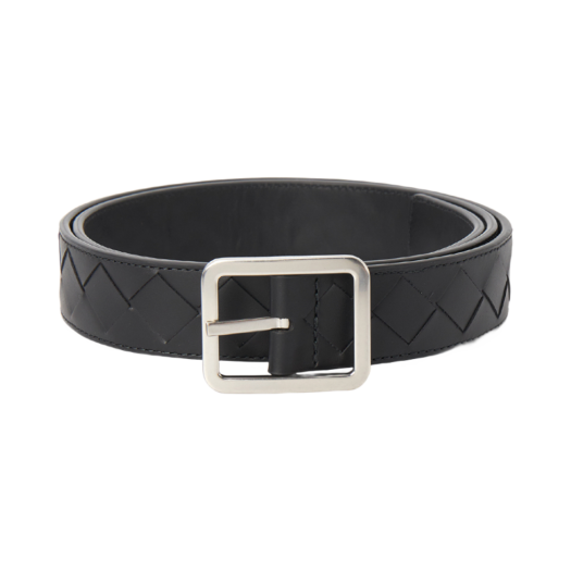 Bottega Veneta Intrecciato Belt Black