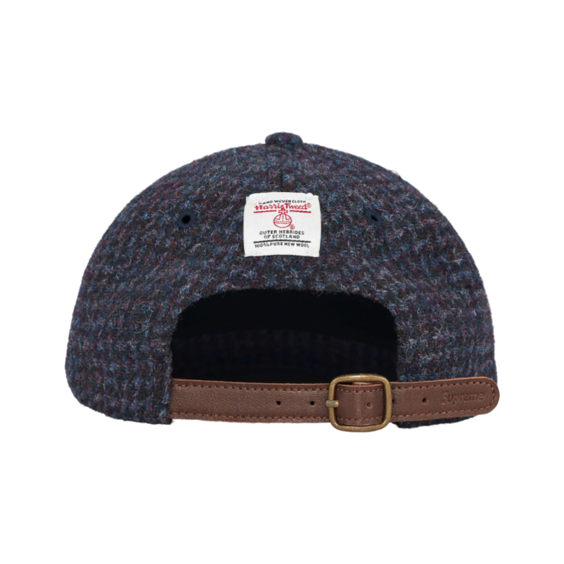 슈프림 해리스 트위드 6-패널 다크 블루 - 24FW(Supreme Harris Tweed 6-Panel Dark Blue - 24FW) - 2
