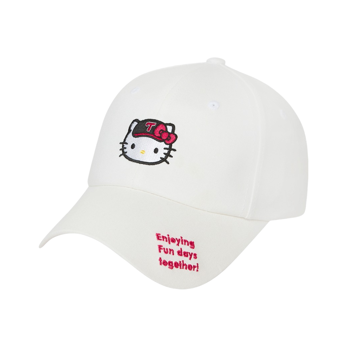 LG 트윈스 x 헬로 키티 패션 볼캡 화이트(LG Twins x Hello Kitty Fashion Ball Cap White)