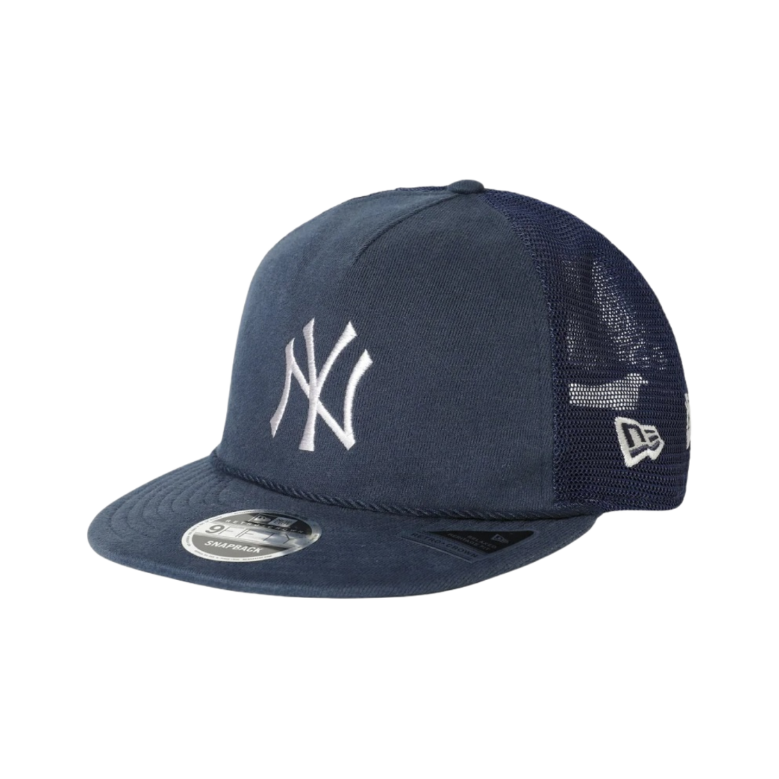 디스이즈네버댓 x 뉴에라 x MLB 뉴욕 양키스 9FIFTY 레트로 크라운 트러커 캡 네이비(thisisneverthat x New Era x MLB New York Yankees 9FIFTY Retro Crown Trucker Cap Navy)