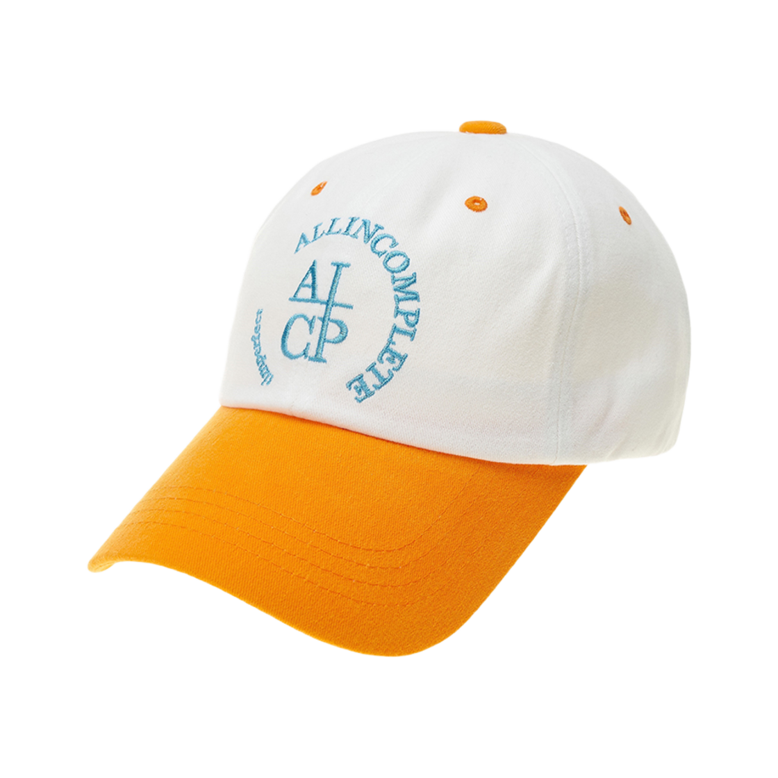 RLB-OW Allincomplete Round Logo Ball Cap Orange & White