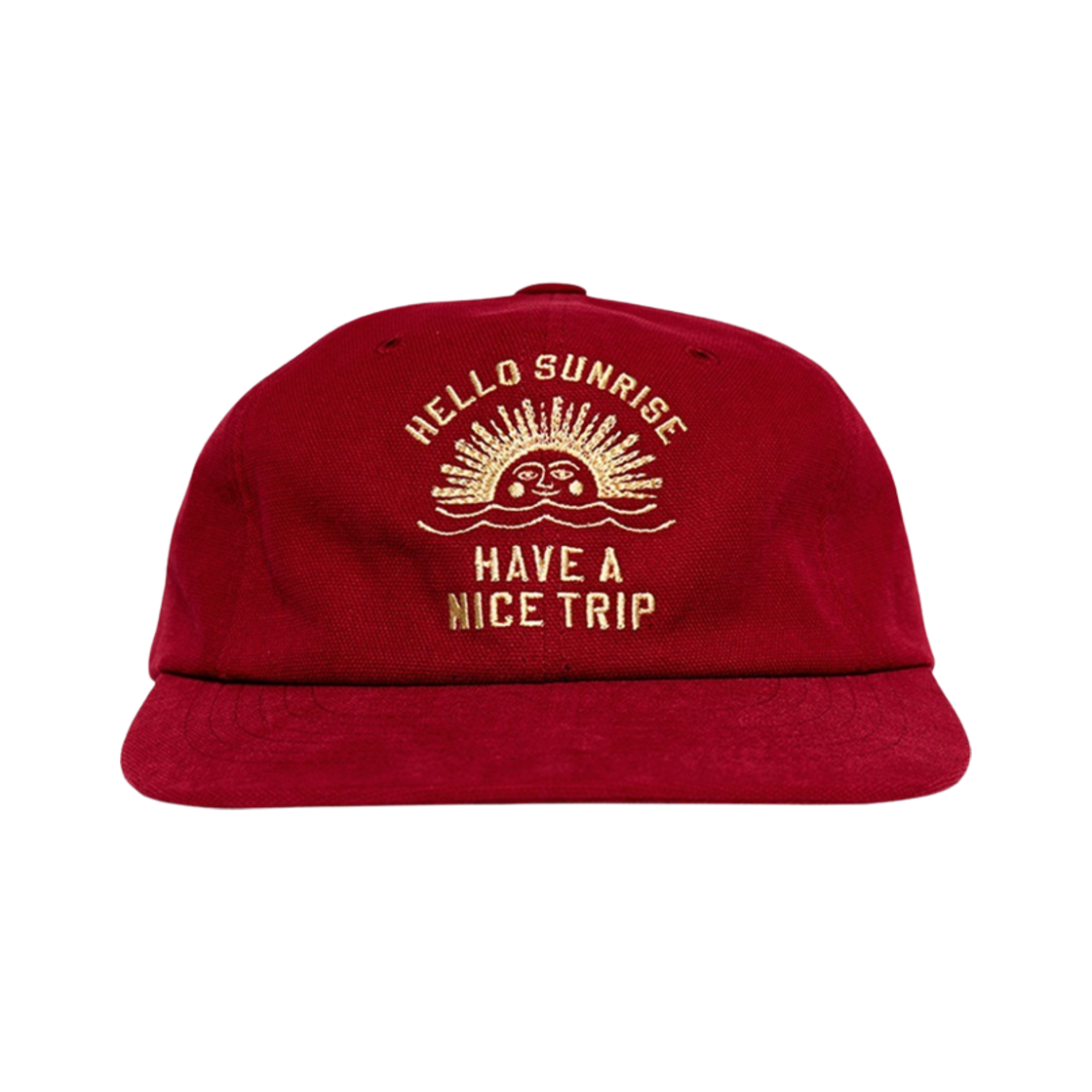 헬로선라이즈 빈티지 아치로고 릴렉스 핏 캡  레드(Hello Sunrise VTG Arch Logo Relaxed Fit Cap Red)