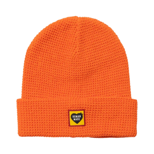Human Made Waffle Beanie Orange