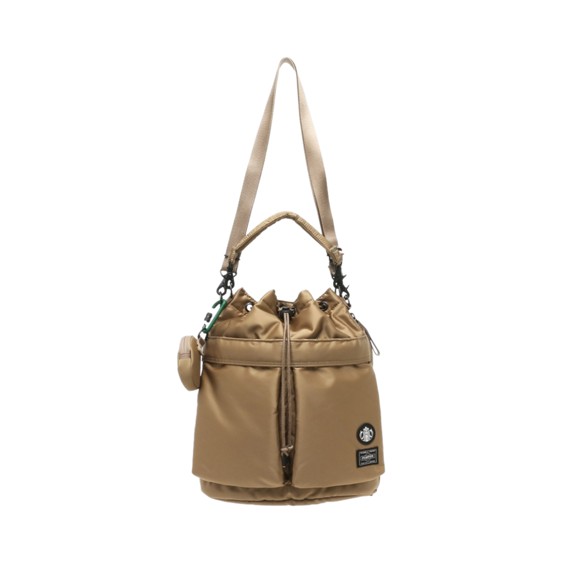 포터 x 스타벅스 커피 빈 쉐입 투웨이 툴백 라떼 베이지(Porter x Starbucks Coffee Bean Shape 2Way Tool Bag Latte Beige) - 1