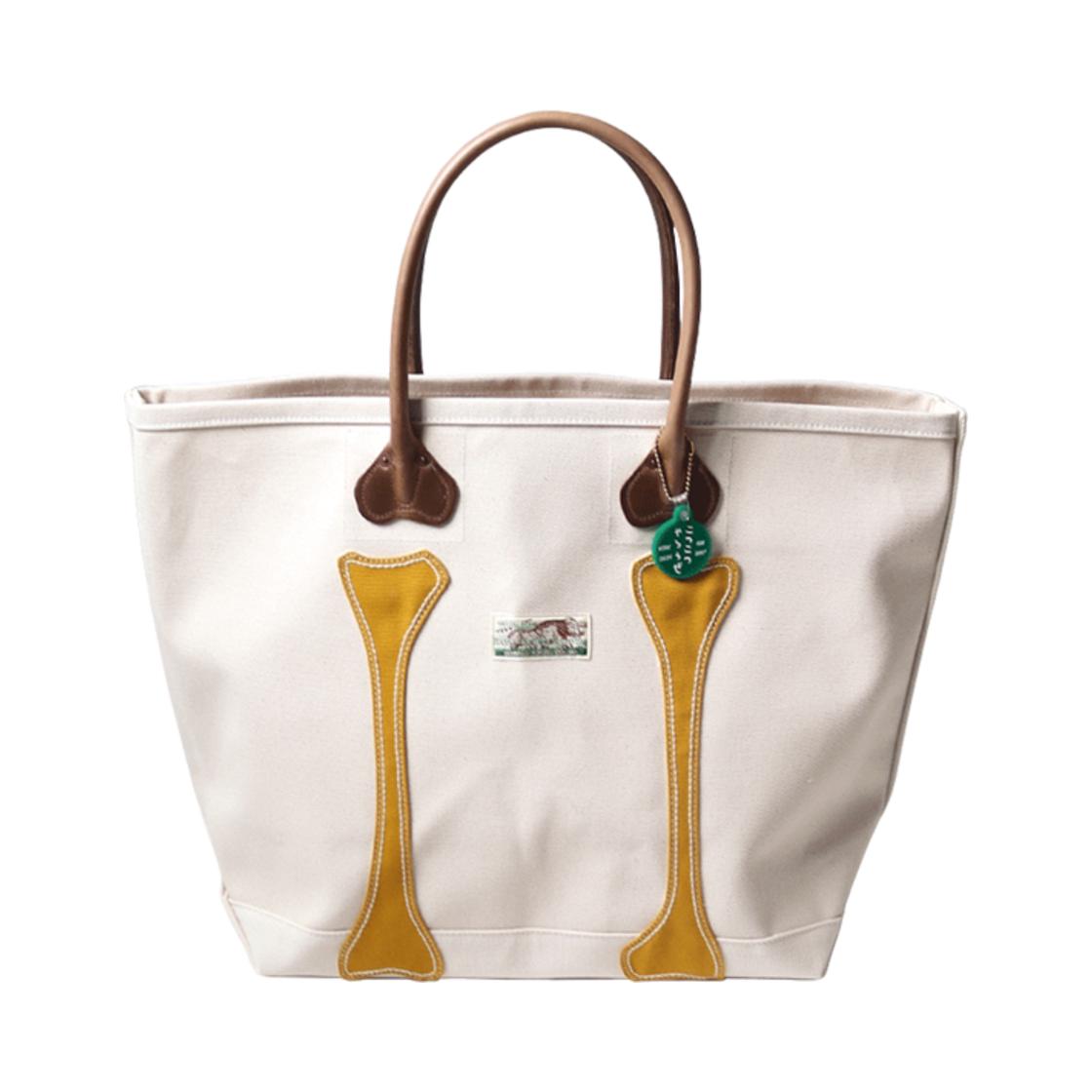 K2505XB542 Kapital No. 4 Canvas Kotsukotsu Tote Bag M Kinari Mustard