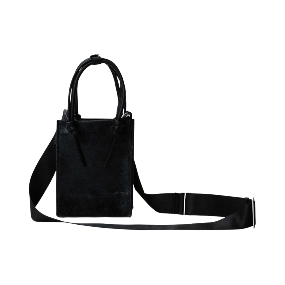 ★韓国の人気★【Ader Error】★Small cracked shopper ba.g★ 아더에러 스몰 크랙 쇼퍼백 느와르 | Ader Error | KREAM
