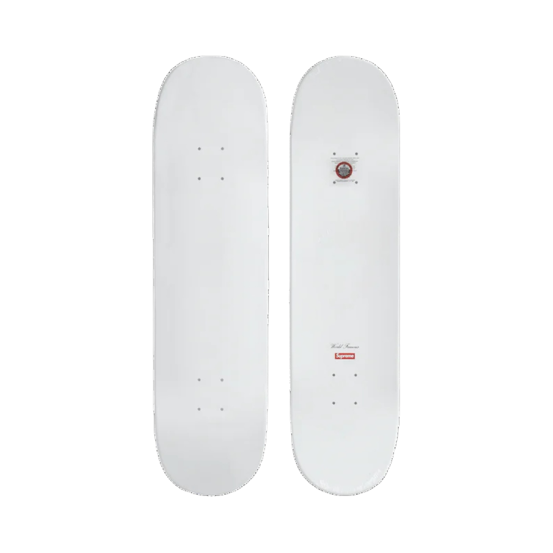 슈프림 토날 박스로고 스케이트보드 덱 화이트(Supreme Tonal Box Logo Skateboard Deck White)