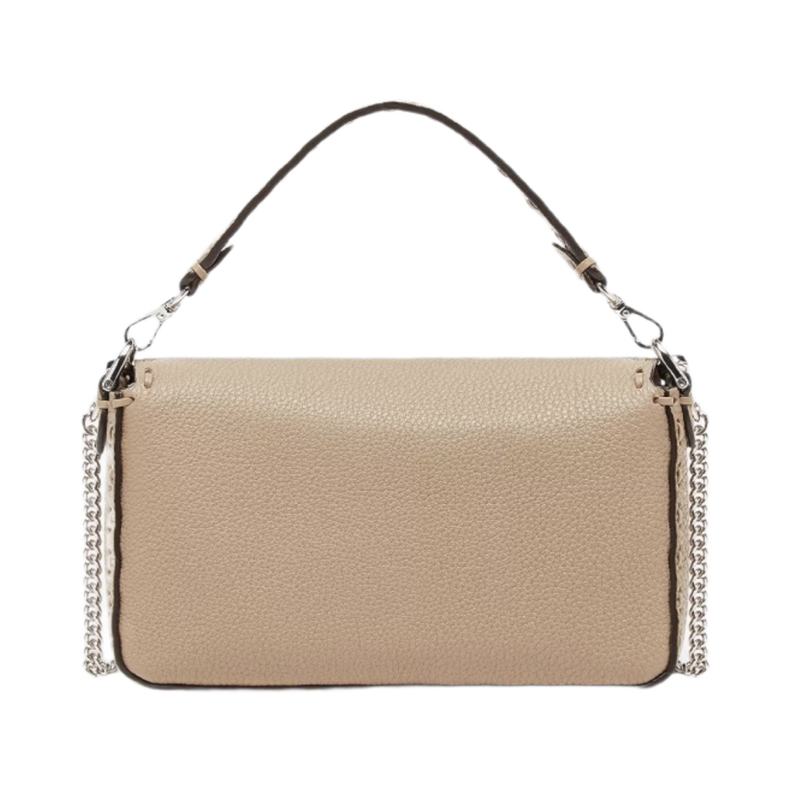 펜디 바게트 미니 탑스티칭 셀러리아백 도브 그레이(Fendi Baguette Mini Topstitching Selleria Bag Dove Grey) - 3