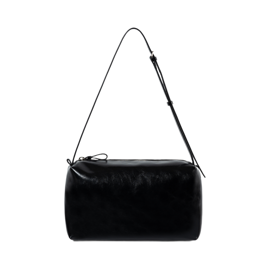 - Low Classic Leather Caramel Box Bag Black
