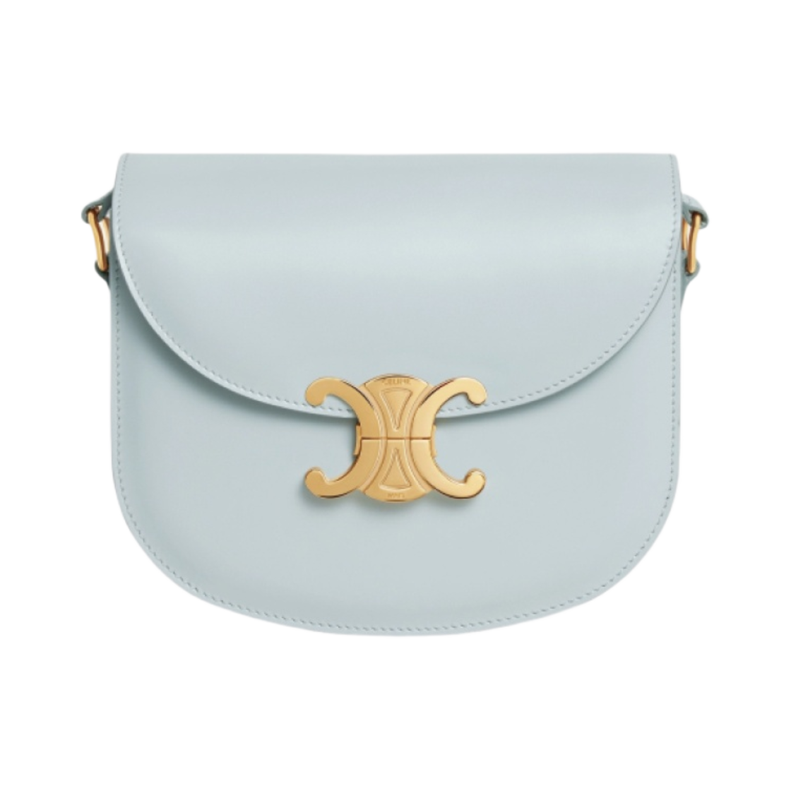 셀린느 샤이니 카프스킨 틴 베사체 트리옹프 소프트 블루(Celine Teen Besace Triomphe in Shiny Calfskin Soft Blue) - 1