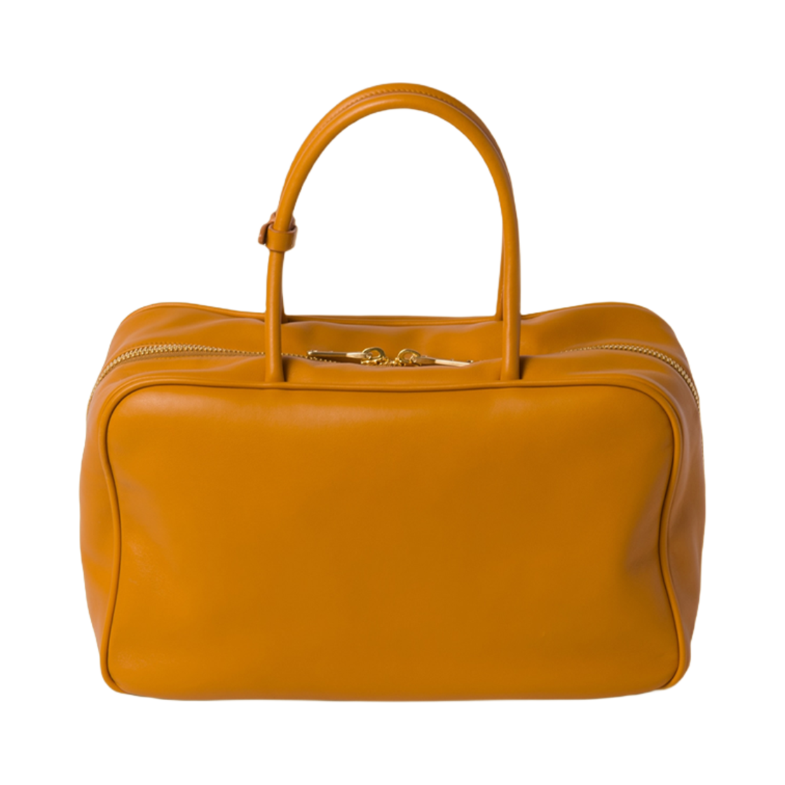 미우 미우 레더 탑 숄더백 포메그레네이트 옐로우(Miu Miu Leather Top-Handle Bag Pomegranate Yellow) - 3