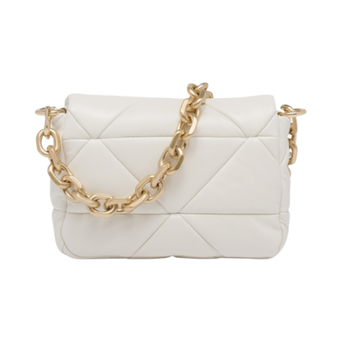 프라다 시스템 나파 패치워크 숄더백 화이트(Prada System Nappa Patchwork Shoulder Bag White) - 2