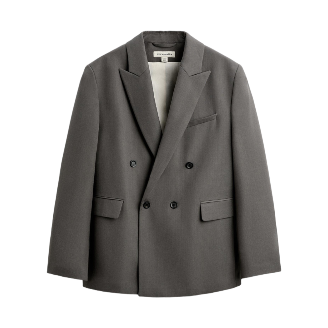 자라 x 나누시카 더블 브레스티드 수트 블레이저 그린(Zara x Nanushka Double-Breasted Suit Blazer Green)