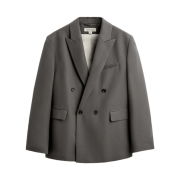 Zara x Nanushka Double-Breasted Suit Blazer Green