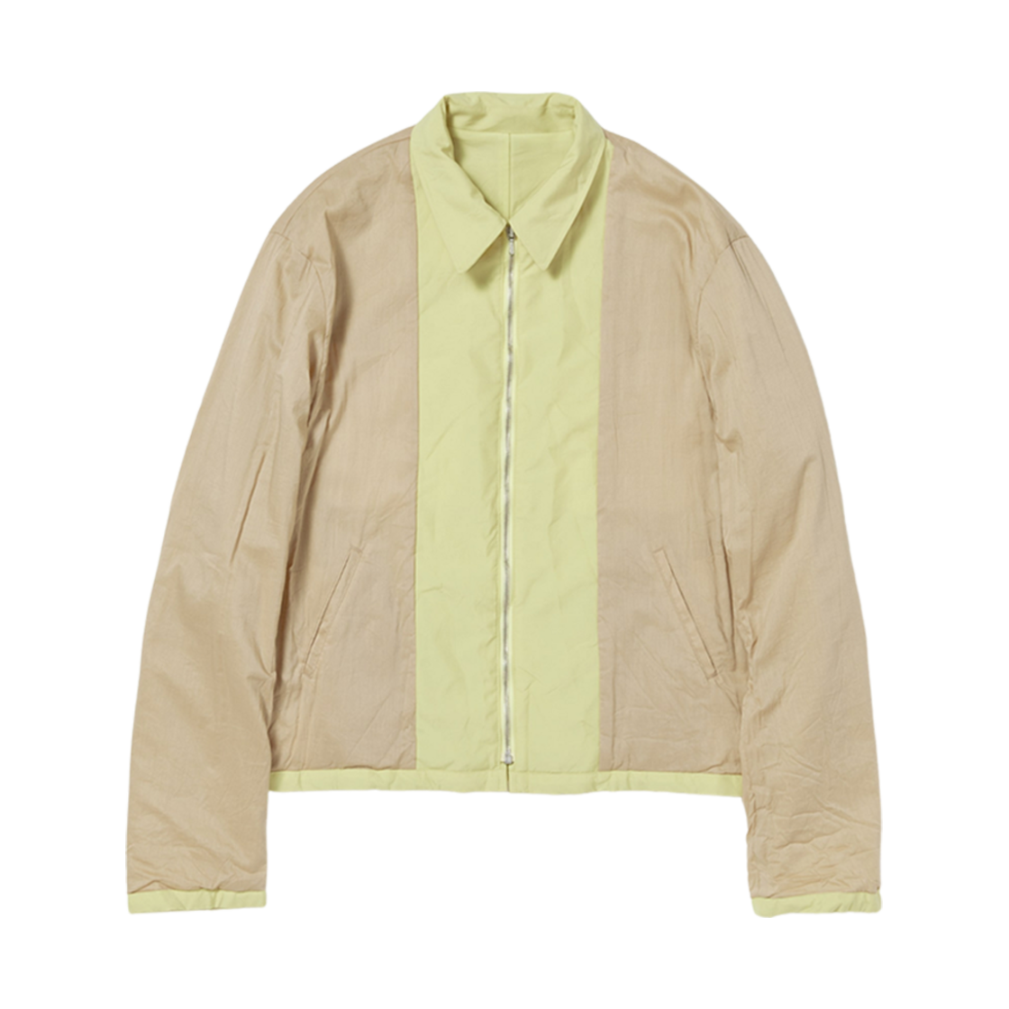 오라리 하이 카운트 울 포플린 블루종 탑 옐로우(Auralee High Count Wool Poplin Blouson Top Yellow) - 2