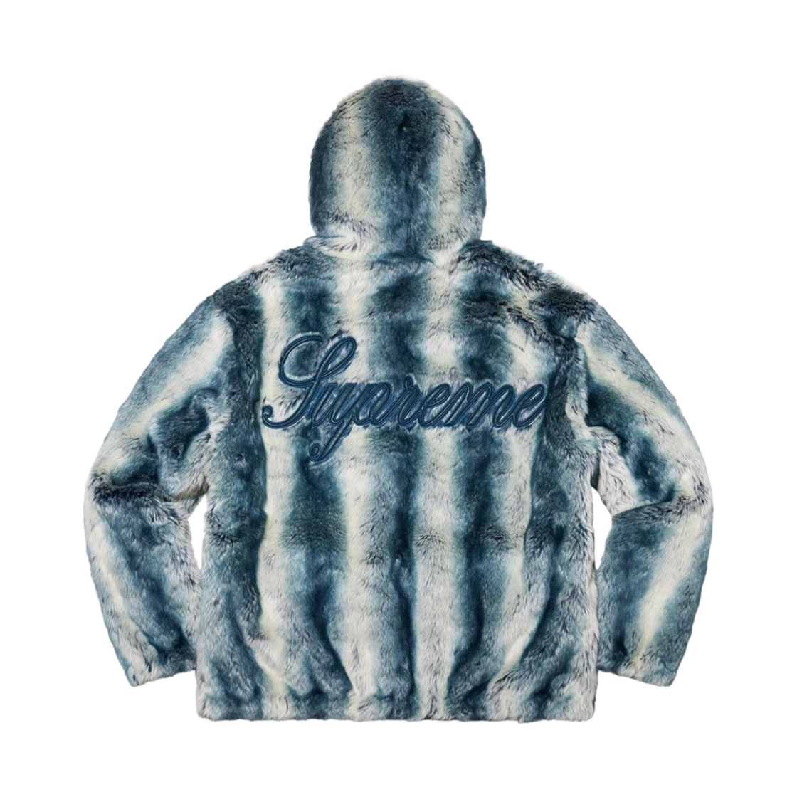 슈프림 포우 퍼 리버시블 후드 자켓 아이스 블루 - 20FW(Supreme Faux Fur Reversible Hooded Jacket Ice Blue - 20FW) - 3