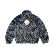 Supreme 2-Tone Windstopper Faux Fur Jacket Blue - 25SS