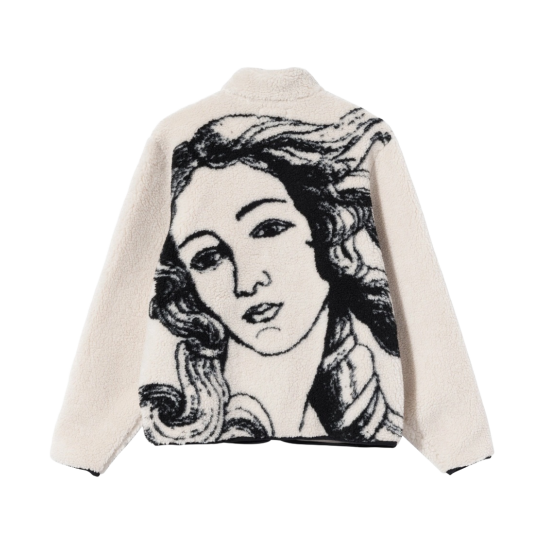 스투시 비너스 자카드 쉐르파 자켓 내츄럴