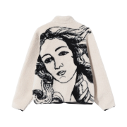 Stussy Venus Jacquard Sherpa Jacket Natural