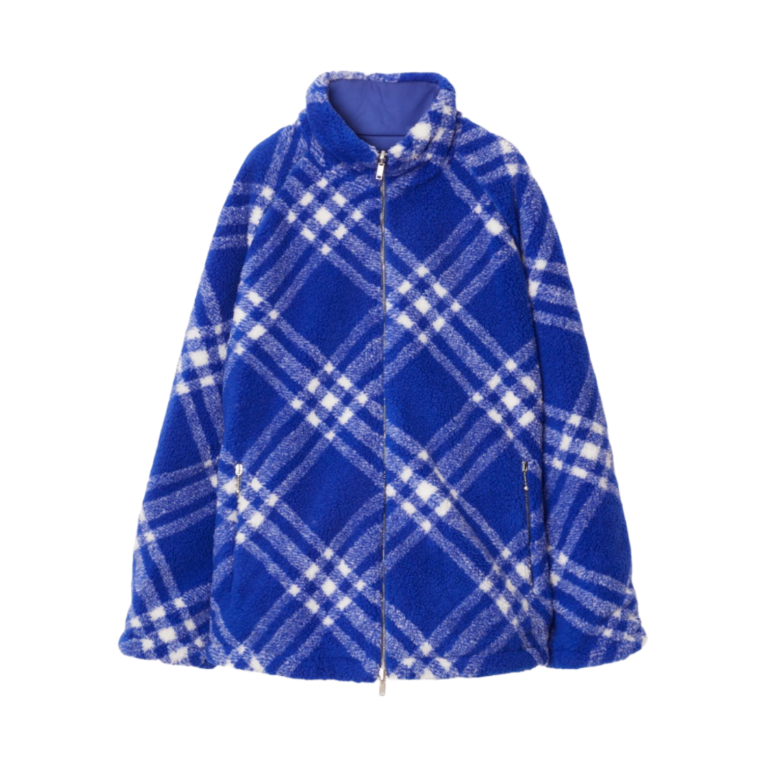 버버리 리버시블 체크 플리스 자켓 나이트(Burberry Reversible Check Fleece Jacket Knight) - 1