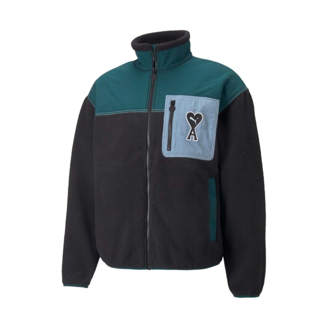 푸마 x 아미 쉐르파 자켓 푸마 블랙(Puma x AMI Sherpa Jacket Puma Black)