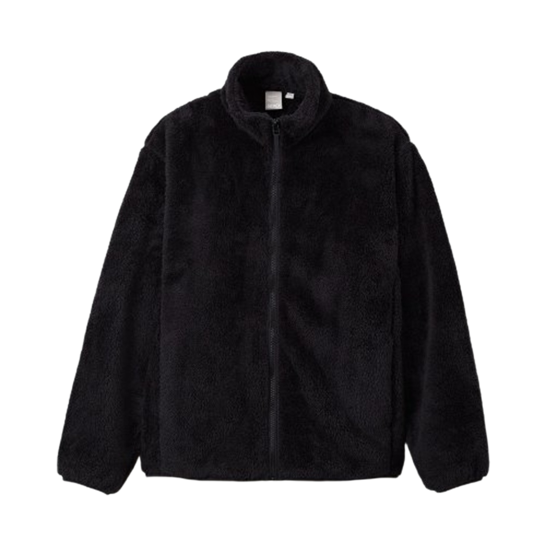 스파오 베이직 퍼 플리스 집업 블랙(Spao Basic Fur Fleece Zip Up Black)