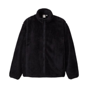 Spao Basic Fur Fleece Zip Up Black