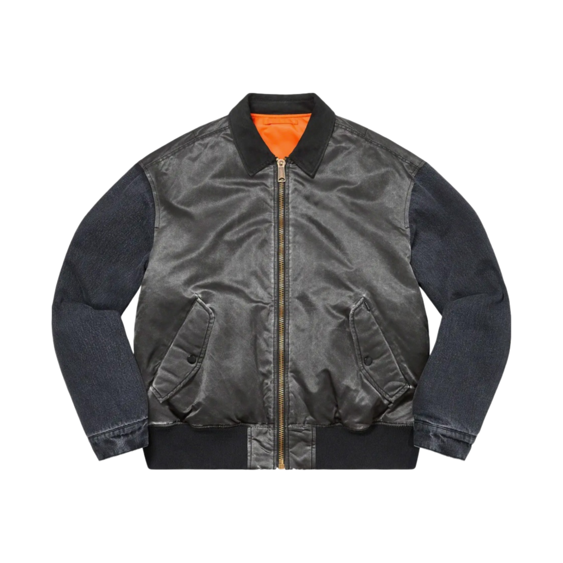 슈프림 데님 슬리브 MA-1 블랙 - 23SS | Supreme | KREAM