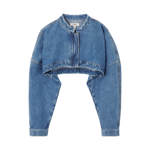 1232237002 (W) COS Cropped Hybrid Denim Jacket Blue