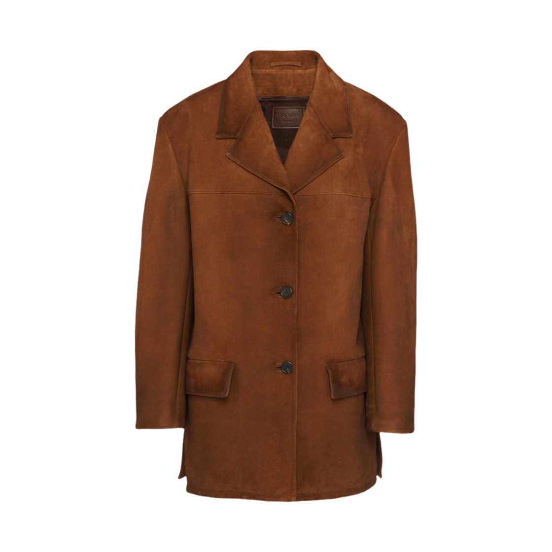 (W) 프라다 스웨이드 자켓 오크