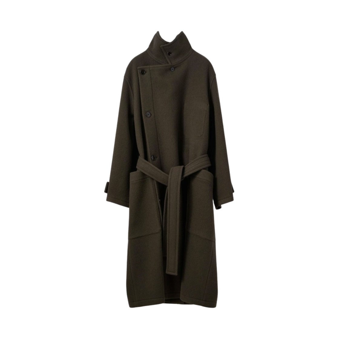 르메르 카반 울 랩 코트 퓨터 그린(Lemaire Caban Wool Wrap Coat Pewter Green)